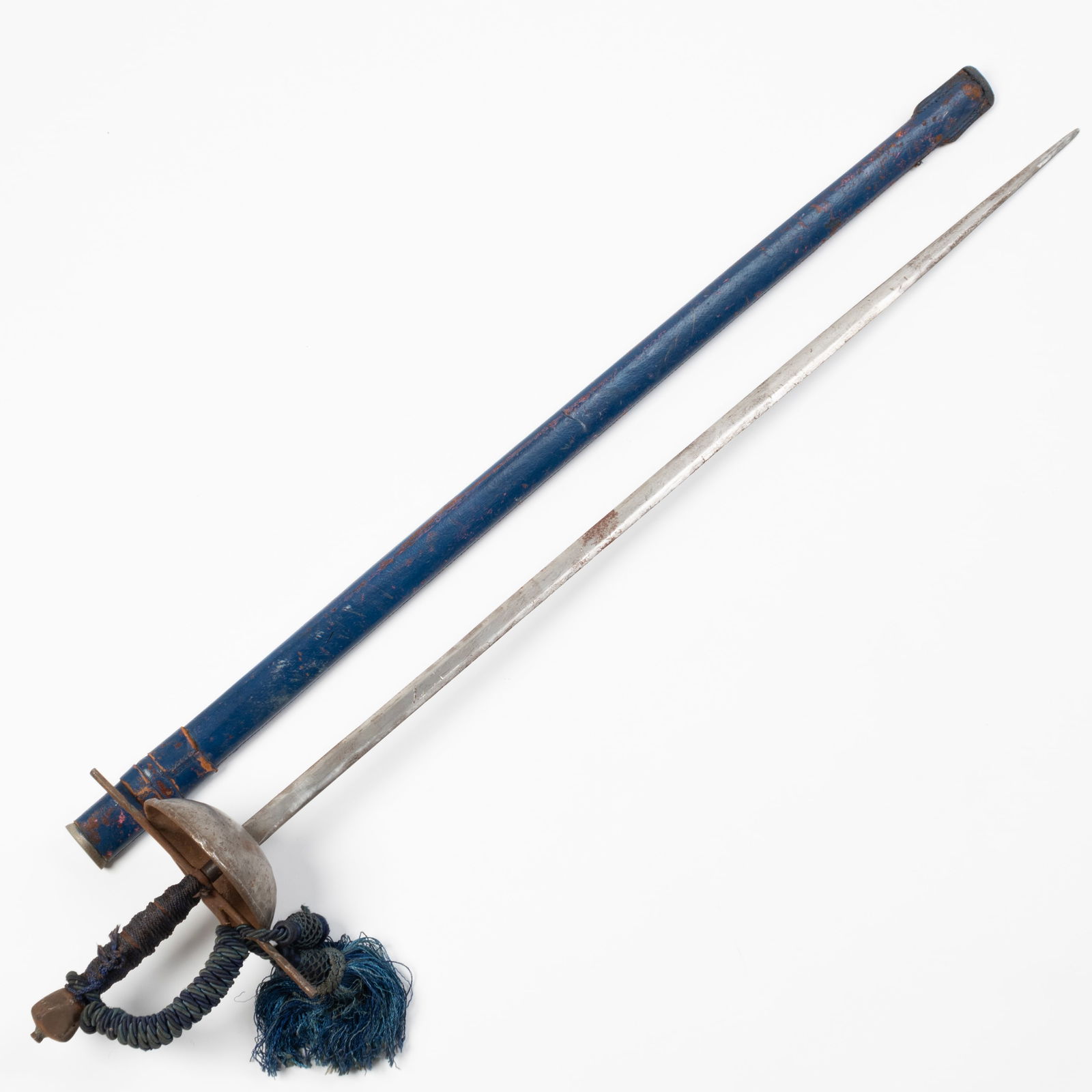 ANTIQUE CUP-HILTED RAPIER SPANISH FENCING SWORD (1 of 3)