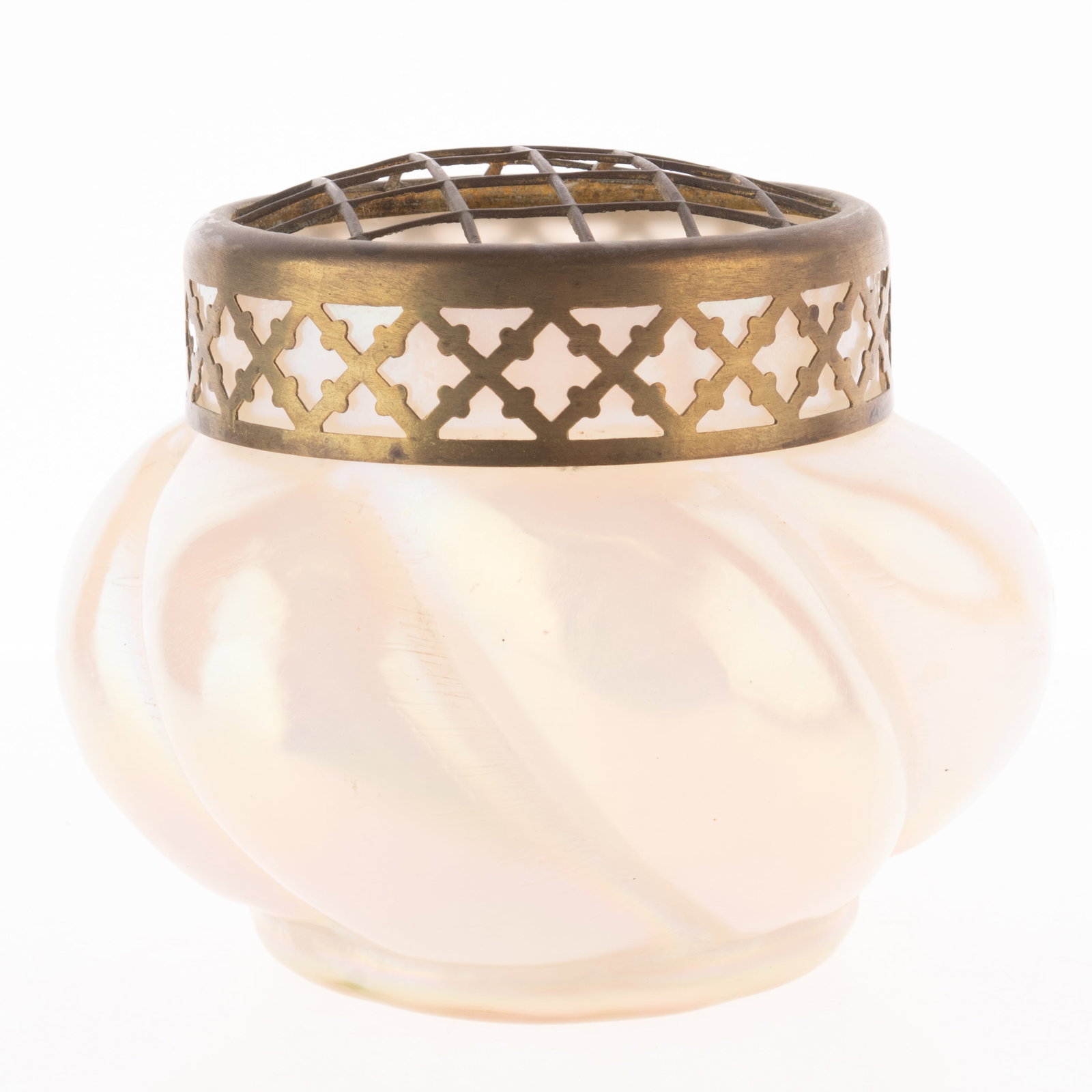 ANTIQUE ART NOUVEAU LOETZ PEARLWARE GLASS VASE: Kindly examine all photographs provided in this listing or ask for a condition report. All items offered are in generally good, pre-owned condition, unless otherwise specifically described, sold as se