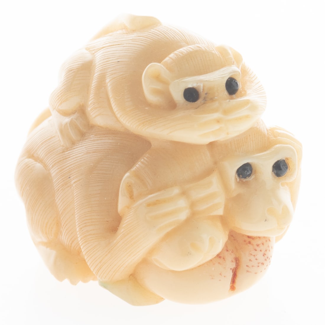 JAPANESE NETSUKE MONKEYS FIGURE (1 of 3)