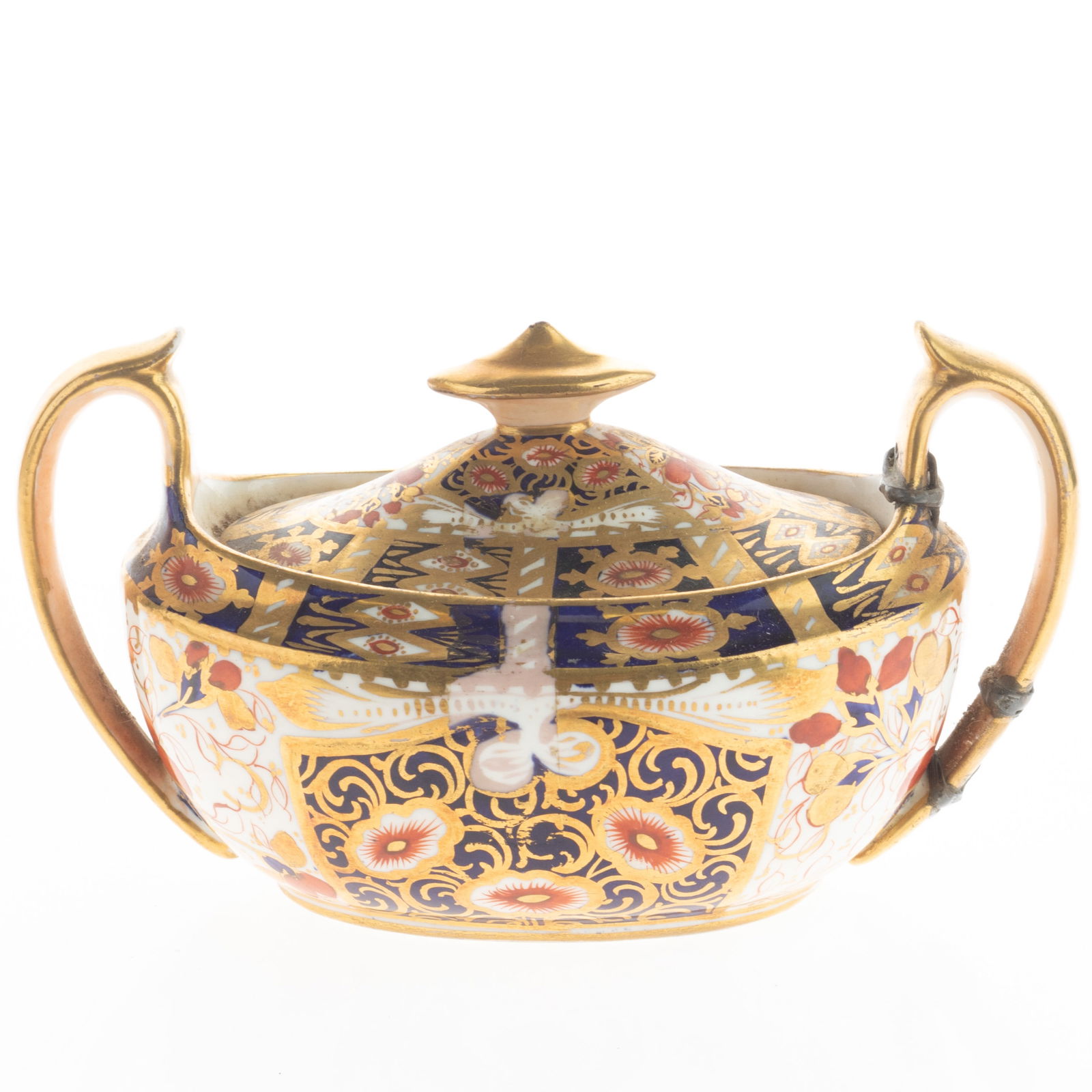 ROYAL CROWN DERBY IMARI PATTERN PORCELAIN CERAMIC SUGAR JAR (1 of 3)