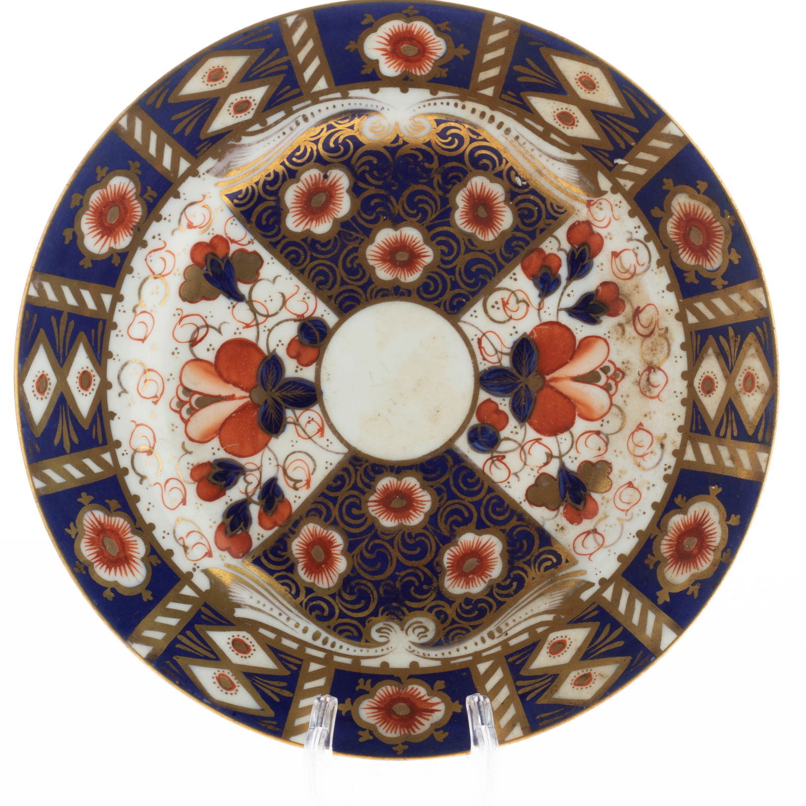 ROYAL CROWN DERBY IMARI PATTERN PORCELAIN CERAMIC PLATE: Kindly examine all photographs provided in this listing or ask for a condition report. All items offered are in generally good, pre-owned condition, unless otherwise specifically described, sold as se