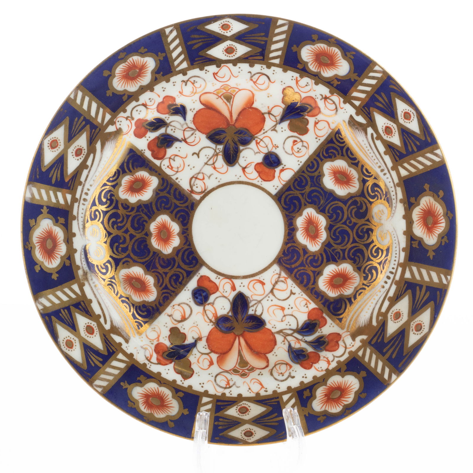 ROYAL CROWN DERBY IMARI PATTERN PORCELAIN CERAMIC PLATE: Kindly examine all photographs provided in this listing or ask for a condition report. All items offered are in generally good, pre-owned condition, unless otherwise specifically described, sold as se