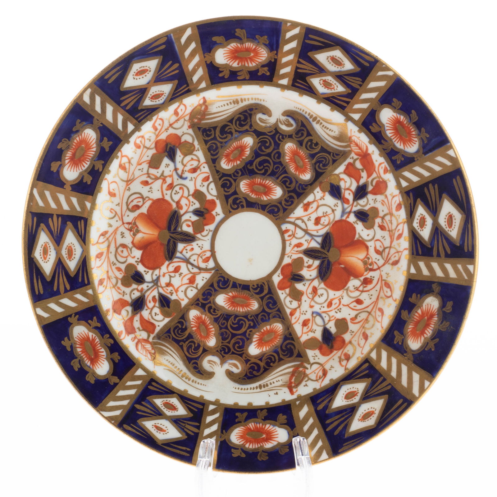 ROYAL CROWN DERBY IMARI PATTERN PORCELAIN CERAMIC PLATE: Kindly examine all photographs provided in this listing or ask for a condition report. All items offered are in generally good, pre-owned condition, unless otherwise specifically described, sold as se