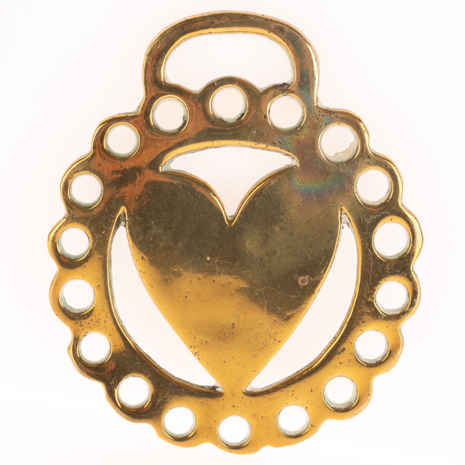 ANTIQUE EQUESTRIAN HORSE BRASS ORNAMENT: Kindly examine all photographs provided in this listing or ask for a condition report. All items offered are in generally good, pre-owned condition, unless otherwise specifically described. The item i