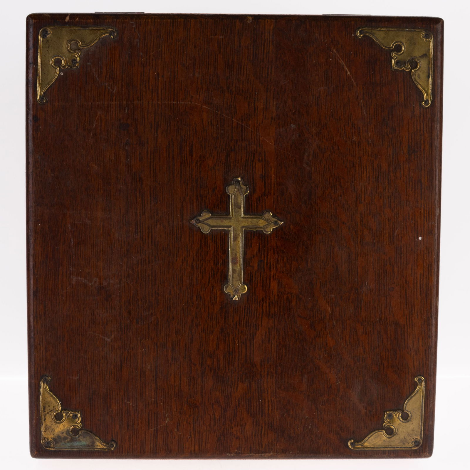 ANTIQUE VICTORIAN CATHOLIC SICK CALL EXORCISM KIT BOX (1 of 5)