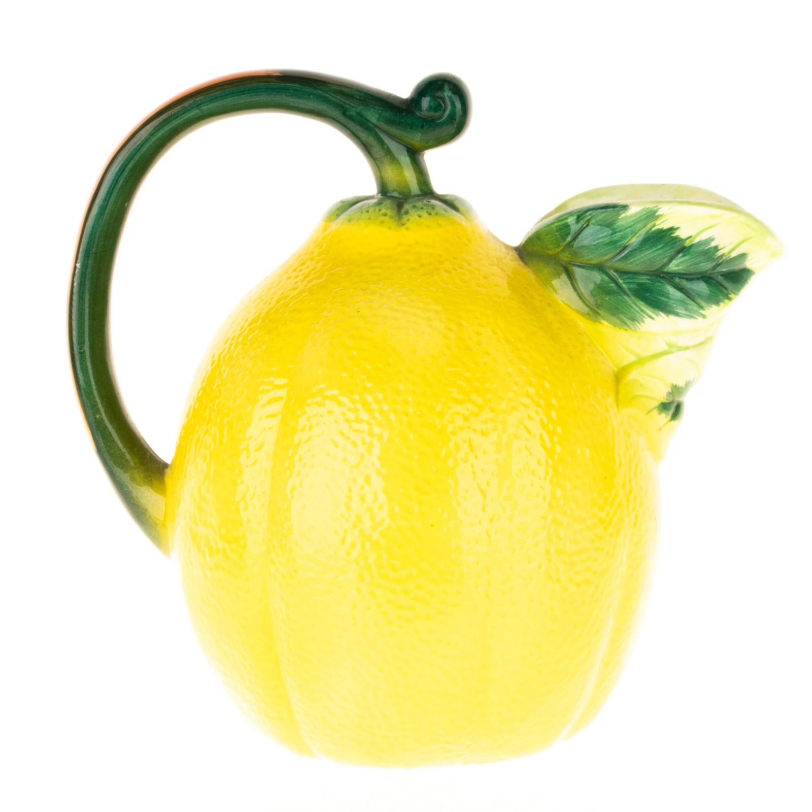 ITALIAN MAJOLICA FAIENCE CERAMIC LEMON PITCHER JUG (1 of 2)