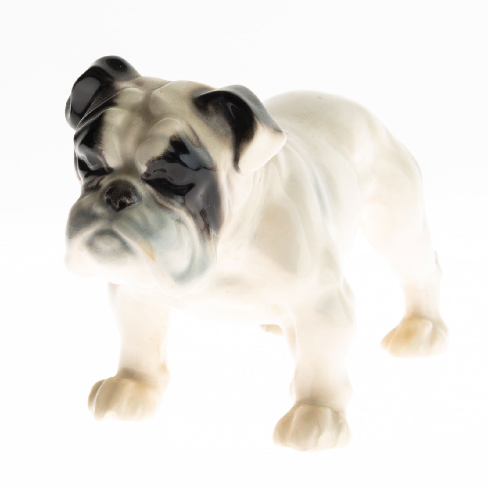 MID CENTURY ENGLISH CERAMIC POTTERY DOG FIGURE (1 of 3)