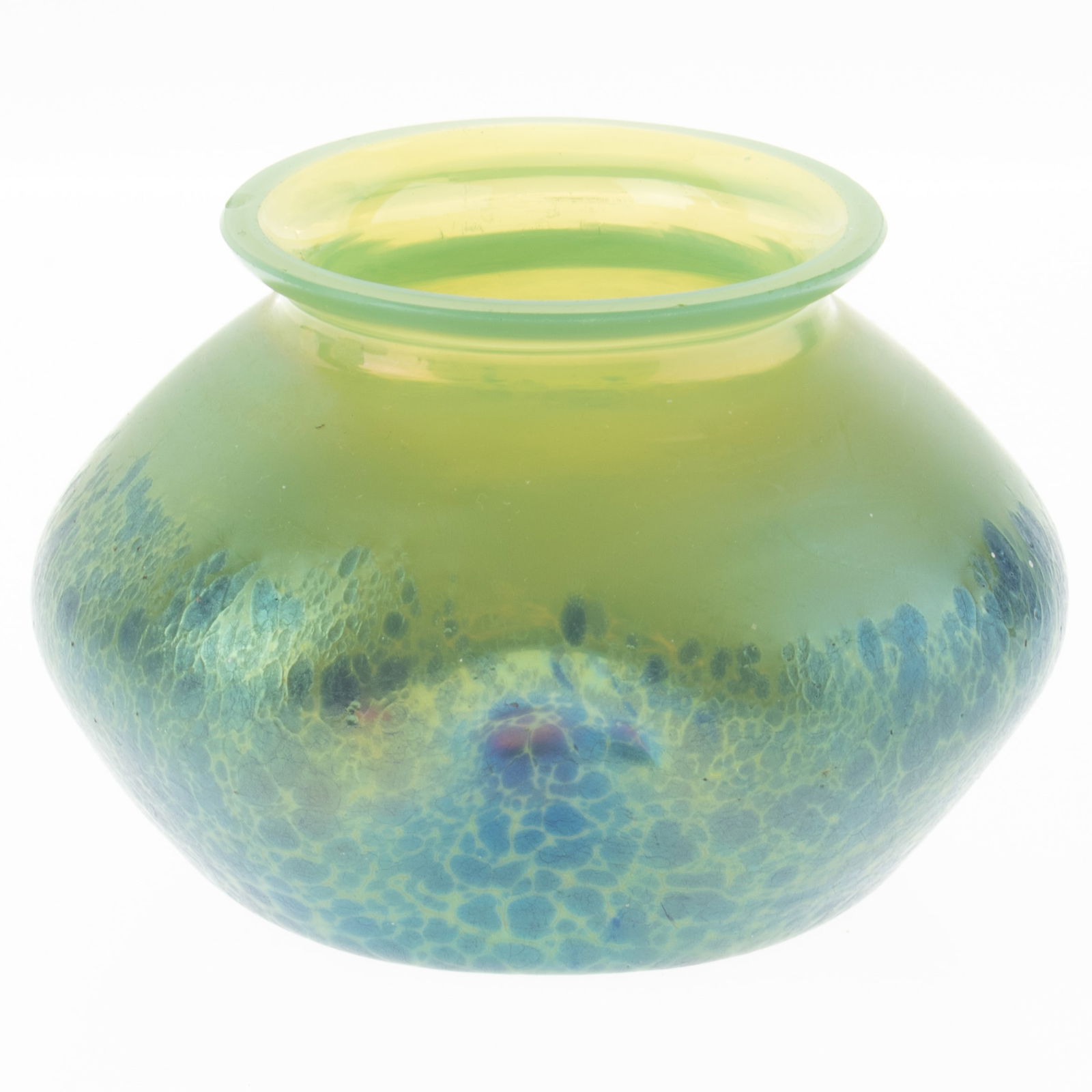Louis Valtat、VASE、海外版超希少レゾネ、新品額付 Art Nouveau pewter mounted iridescent Loetz glass vase