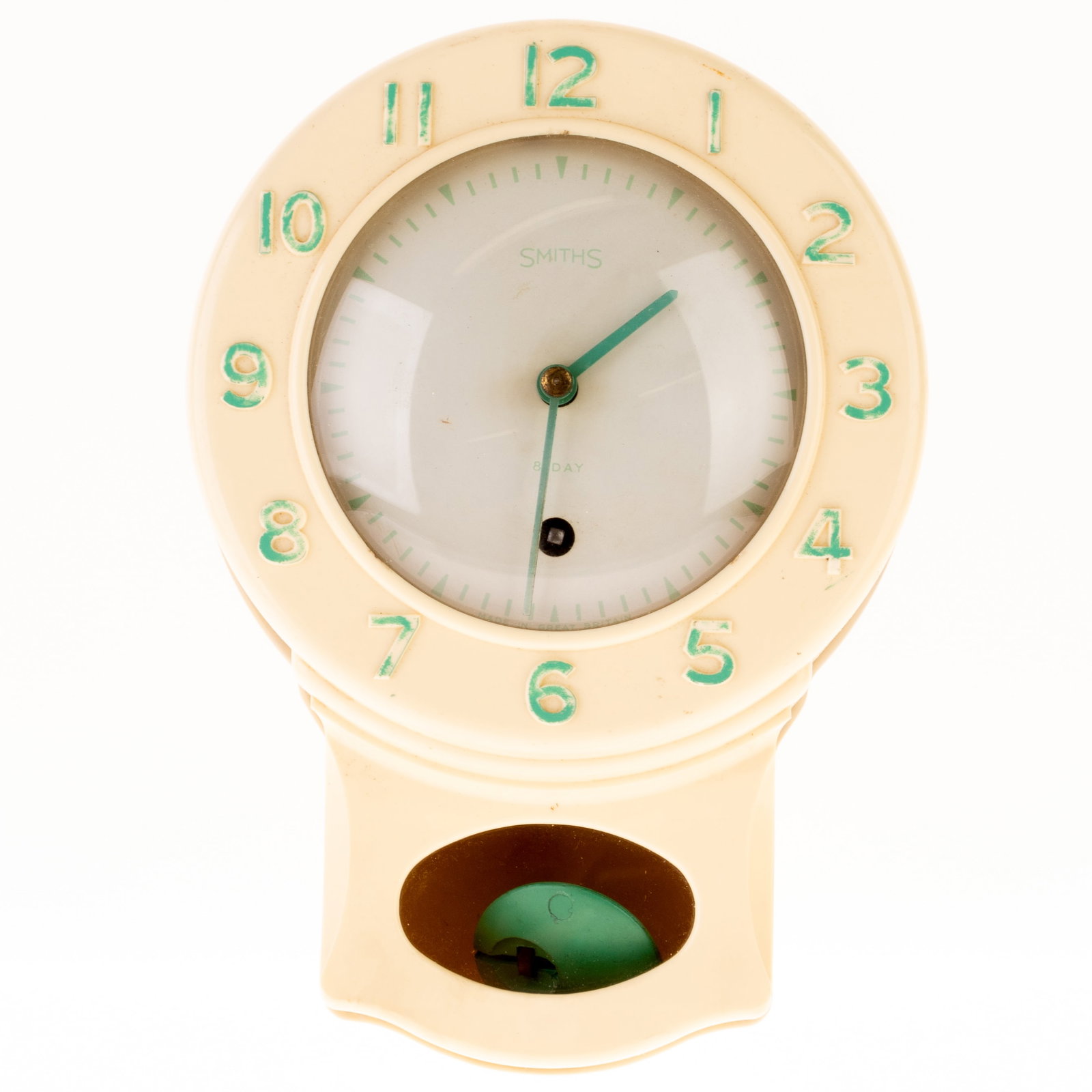 MID CENTURY SMITHS ENFIELD 8 DAY BAKELITE PENDULUM CLOCK: Kindly examine all photographs provided in this listing or ask for a condition report. All items offered are in generally good, pre-owned condition, unless otherwise specifically described. The item i