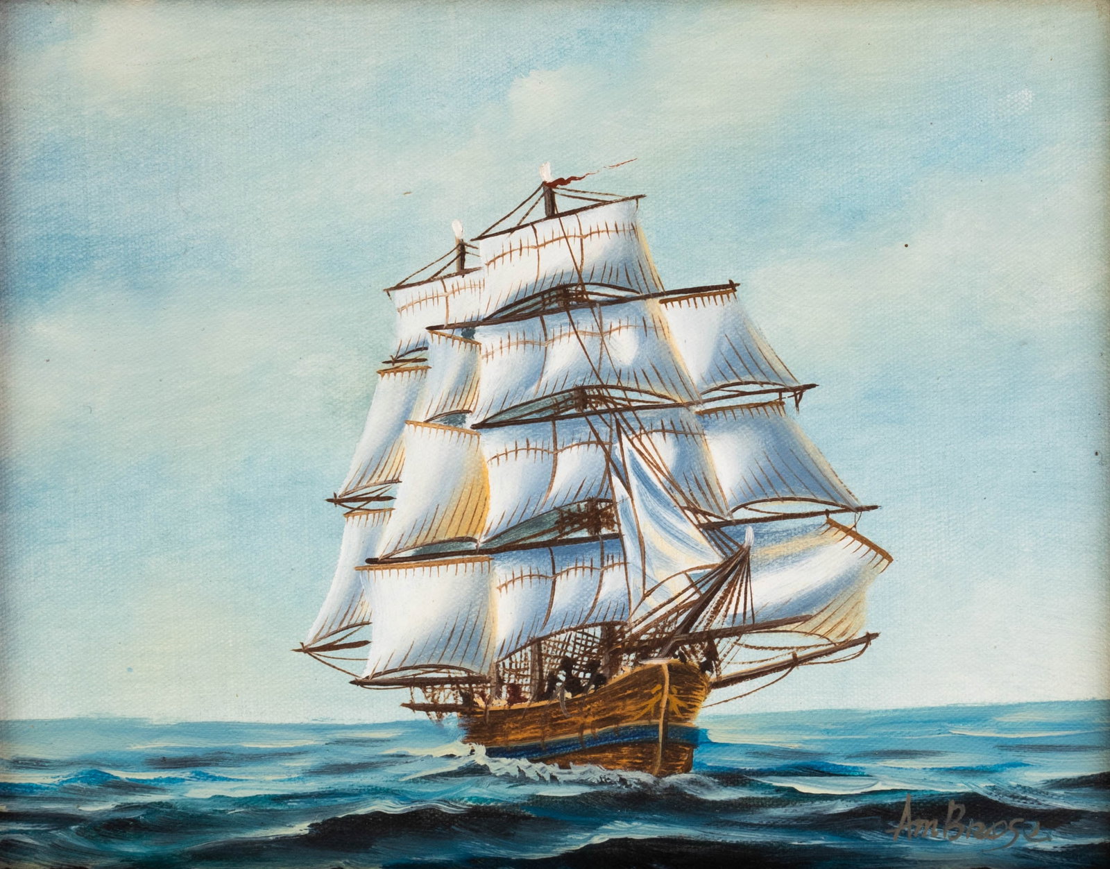 SIGNED NAUTICAL MARITIME GALLEON SHIP OIL PAINTING ON CANVAS: Kindly examine all photographs provided in this listing or ask for a condition report. All items offered are in generally good, pre-owned condition, unless otherwise specifically described, sold as se