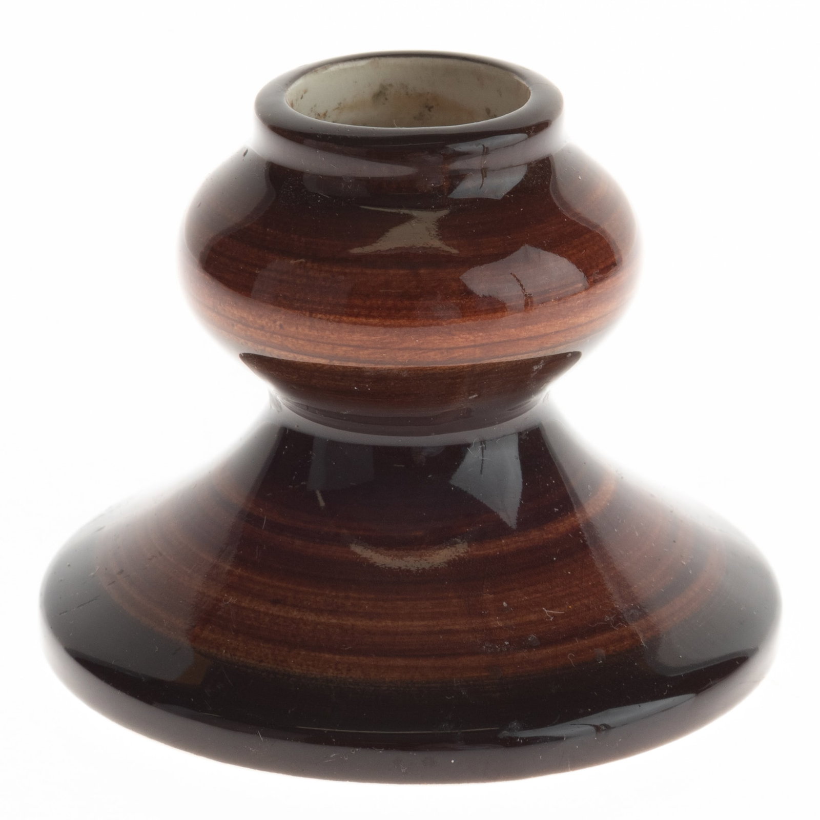 MID CENTURY JERSEY POTTERY HAND PAINTED CERAMIC CANDLE HOLDER (1 of 3)