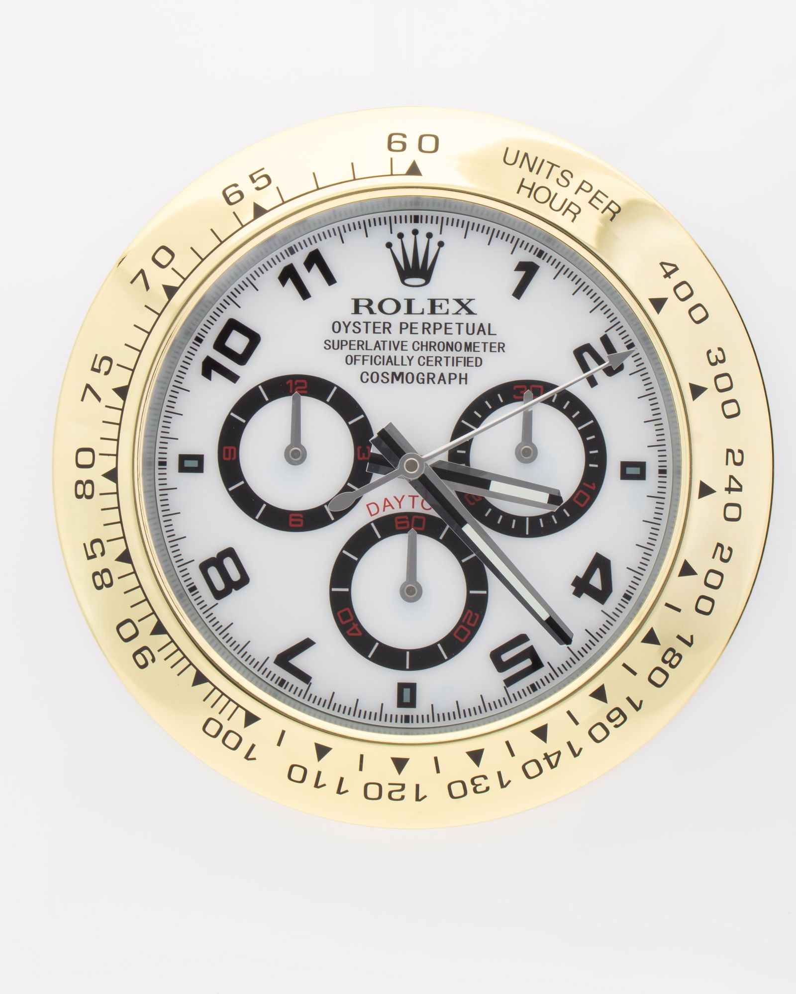 ROLEX GOLD, BLUE & BLACK YACHT MASTER AUTHORISED WATCH DEALERSHIP CLOCK (1 of 1)