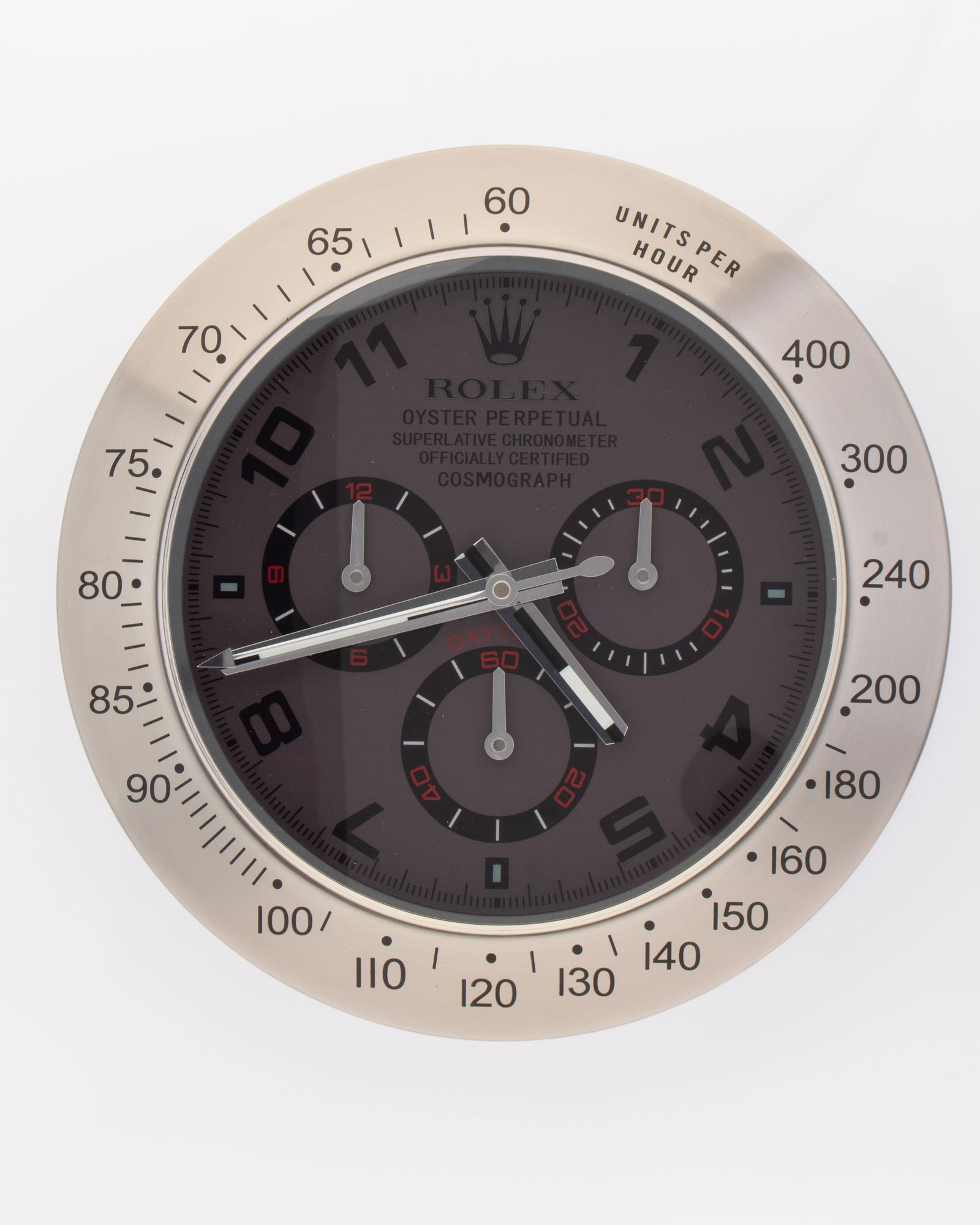 ROLEX TIFFANY BLUE, BLACK & SILVER DAYTONA AUTHORISED WATCH DEALERSHIP CLOCK (1 of 1)