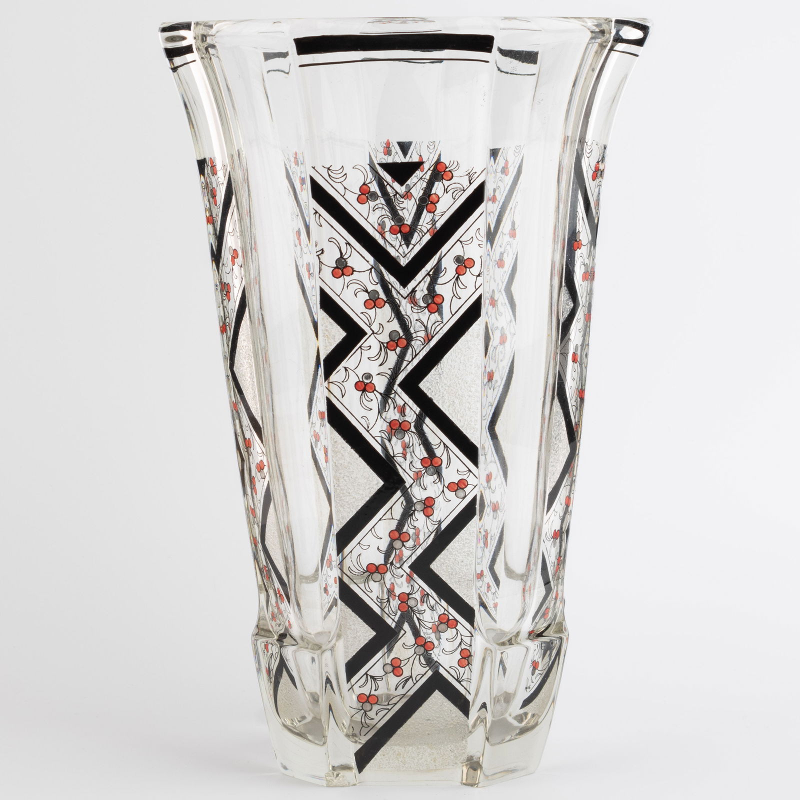 KARL PALDA 1930'S ART DECO GLASS VASE (1 of 10)