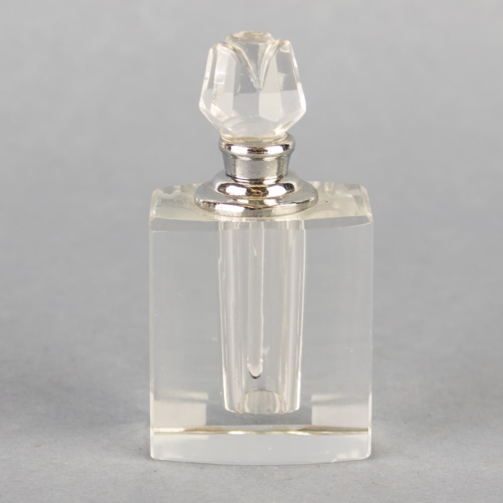 ART DECO GLASS PERFUME SCENT BOTTLE: Kindly examine all photographs provided in this listing or ask for a condition report. All items offered are in generally good, pre-owned condition, unless otherwise specifically described, sold as se