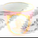 ANTIQUE SEVRES FRENCH PORCELAIN PINK GROUND HAND PAINTED PORTRAIT TEACUP 19TH CENTURY
