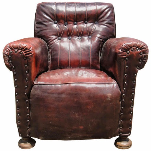 Leather Easy  Armchair Club Chair (1 of 1)