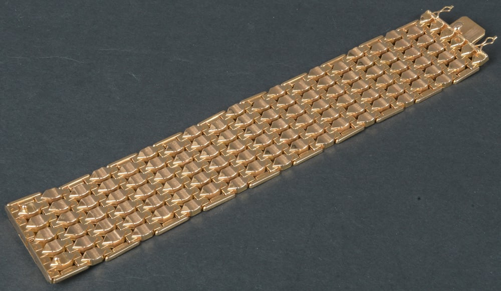 Gliederarmband. 18 kt Gold, ca. 69,15 g. (1 of 1)