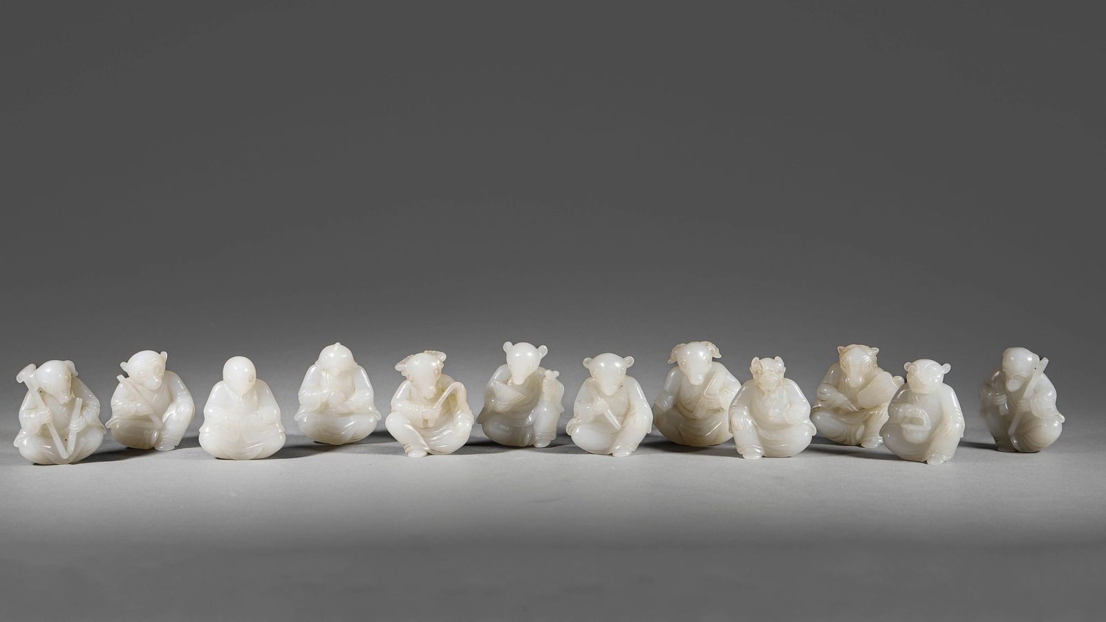 Set of Jade Twelve Chinese Zodiac Animals (1 of 9)