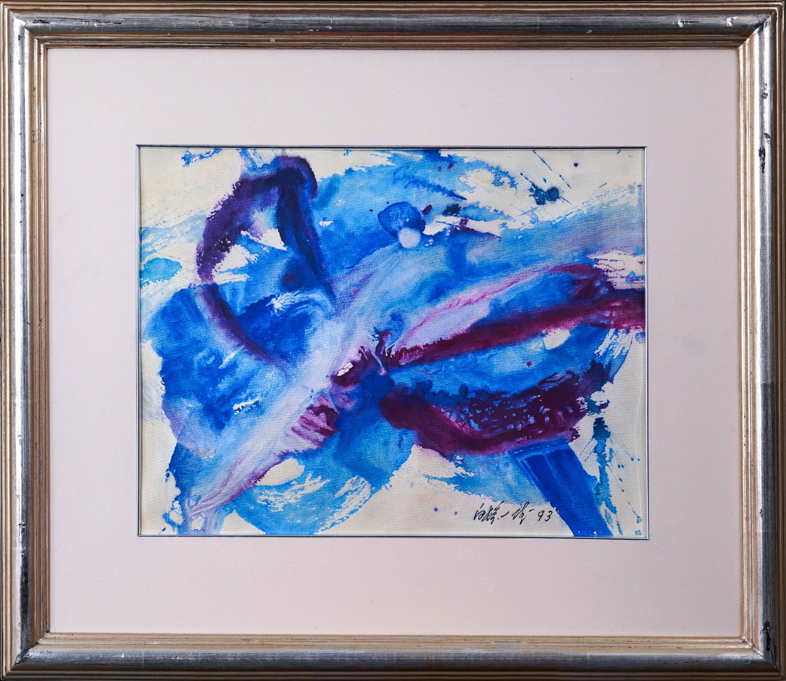 KAZUO SHIRAGA(1924-2008), GOUACHE ON PAPER: KAZUO SHIRAGA(1924-2008), GOUACHE ON PAPER Image Size: 16 1/4 by 12 1/2 inches(41.5 by 32 cm) All measurements are approximate. Signed(lower right) Kazuo Shiraga(1924-2008) was a Japanese painter and