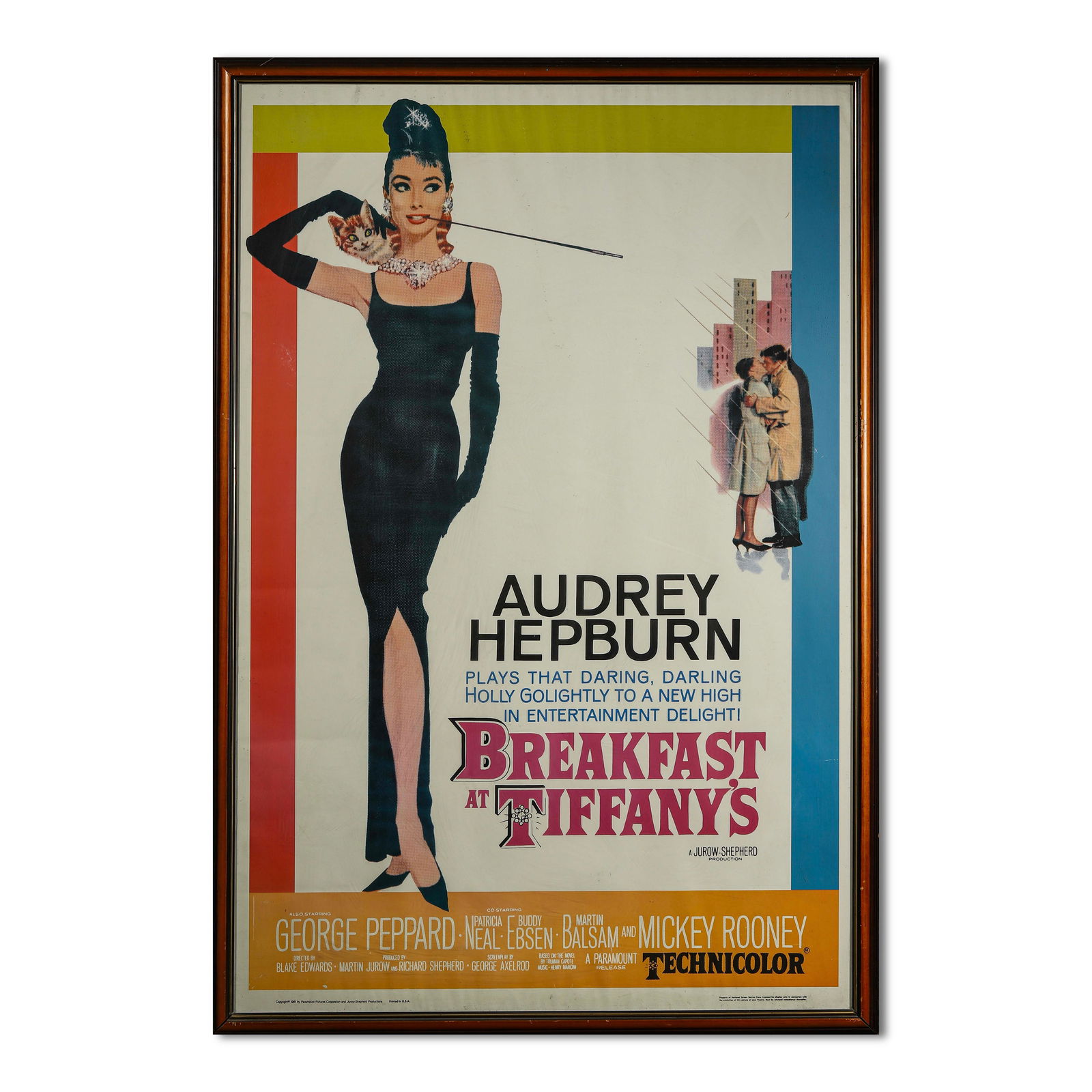 Audrey Hepburn Movie Poster - "Breakfast at Tiffany's" (1 of 1)