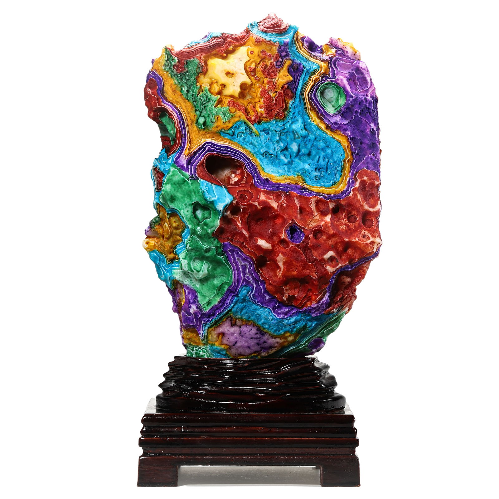 AN AGATE MOUNTAIN ORNAMENT. (1 of 2)