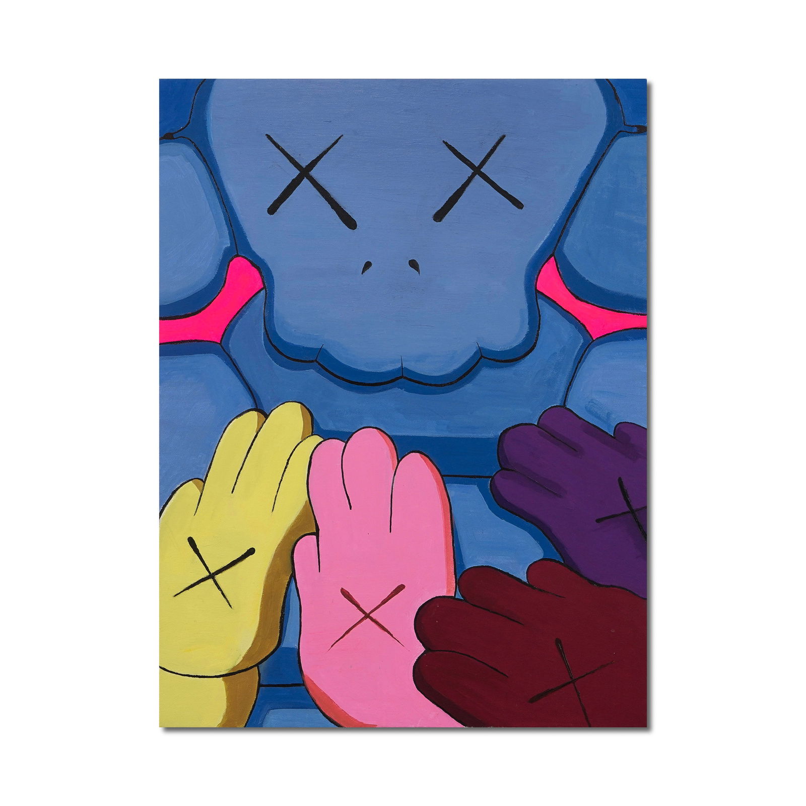 KAWS (B.1974), ACRYLIC ON CANVAS (1 of 2)