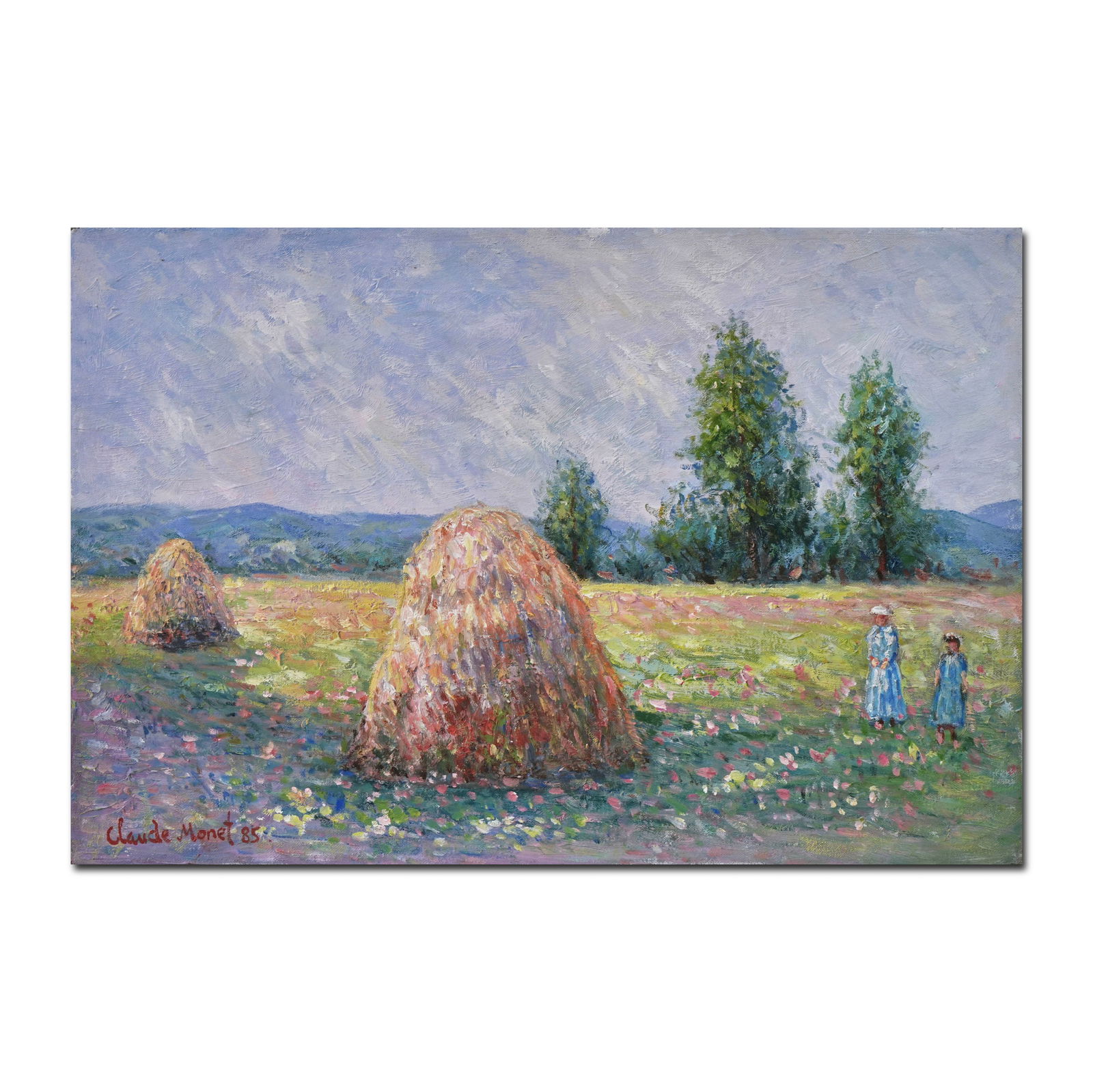 CLAUDE MONET (1840-1926), OIL ON CANVAS: Signed (lower left) Image Dimensions: 20 x 30 1/4 in (51 x 77 cm) Claude Monet, a pioneering figure of Impressionism, devoted his life to capturing the fleeting effects of light and atmosphere. Born i