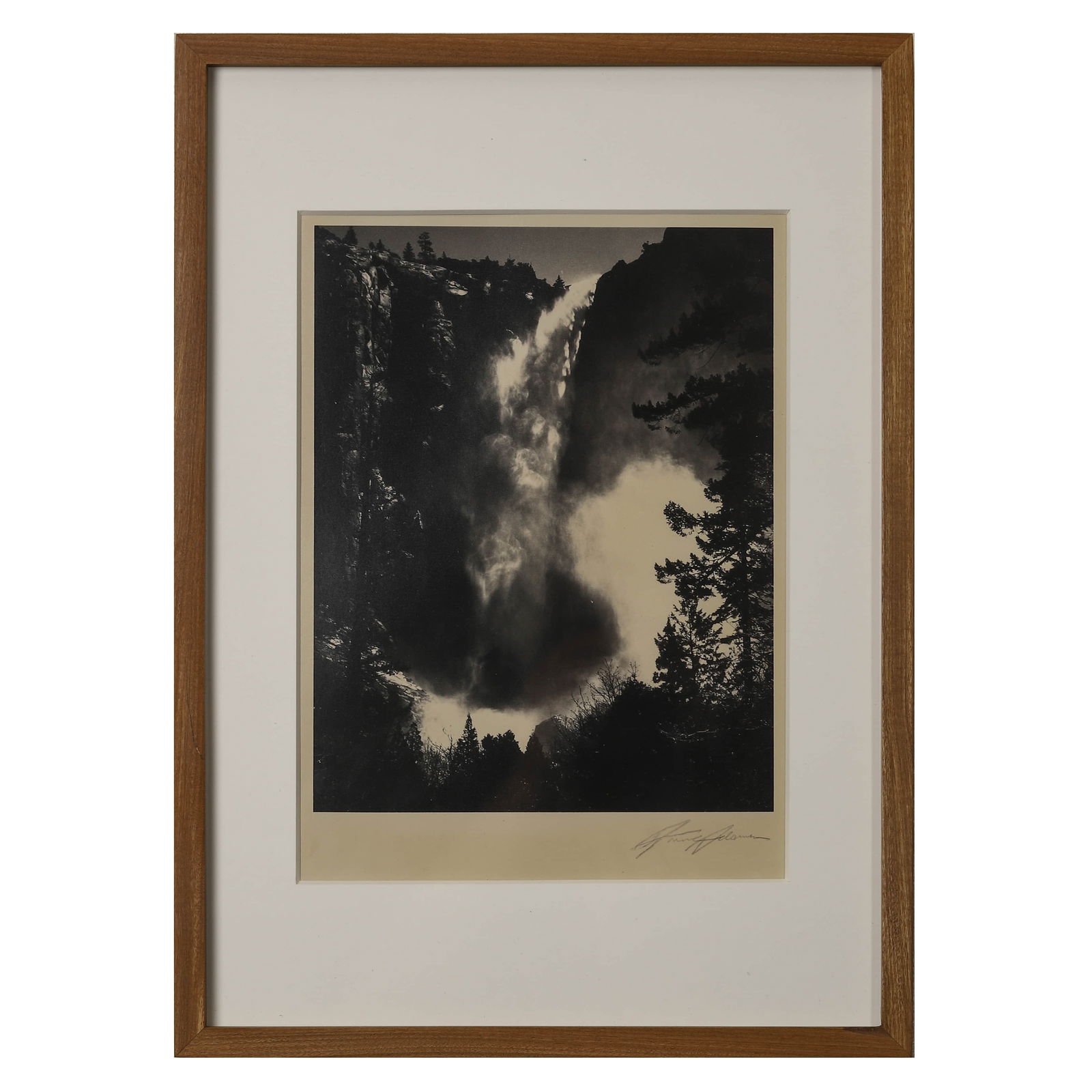 ANSEL ADAMS (1902–1984) YOSEMITE FALLS, YOSEMITE NATIONAL PARK, CALIFORNIA (1 of 2)