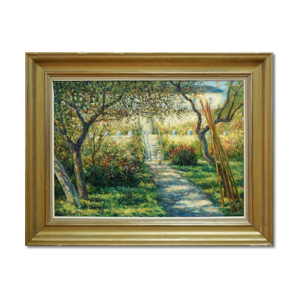 CLAUDE MONET (1840-1926), OIL ON CANVAS: Signed (lower left) Image Dimensions: 70 x 50 cm (27 1/2 x 19 3/4 in) Framed Dimensions: 87 x 68 cm (34 1/4 x 26 3/4 in) This painting comes with COA. Claude Monet (1840-1926) was the founding figure