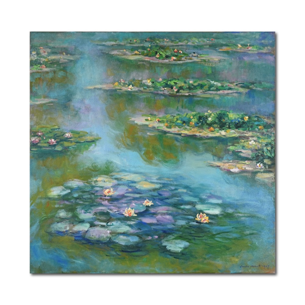 CLAUDE MONET (1840-1926), OIL ON CANVAS: Image Dimensions: 40 x 39 1/2 in (102 x 100.5 cm) Signed (lower right) Claude Monet, a seminal figure of the Impressionist movement, dedicated the later decades of his life to painting his garden at G