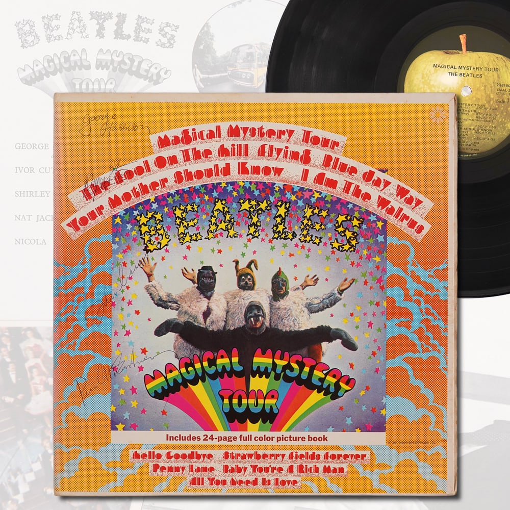 THE BEATLES FULLY SIGNED "MAGICAL MYSTERY TOUR" ALBUM LP (1 of 9)