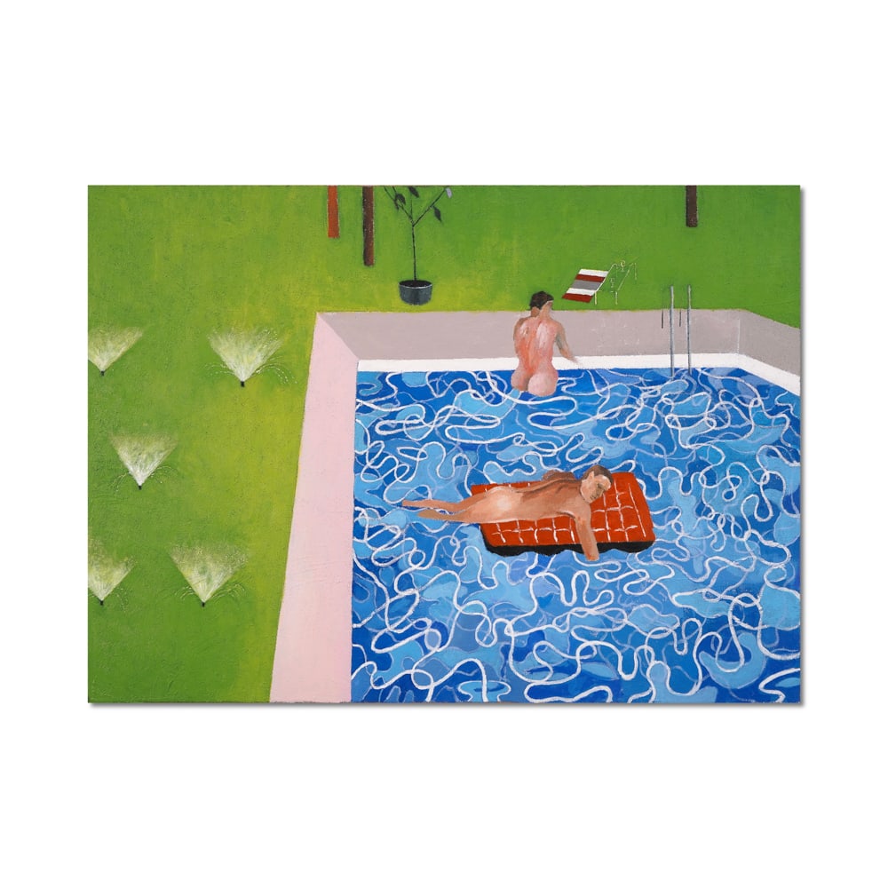 DAVID HOCKNEY (B.1937), ACRYLIC ON CANVAS (1 of 2)