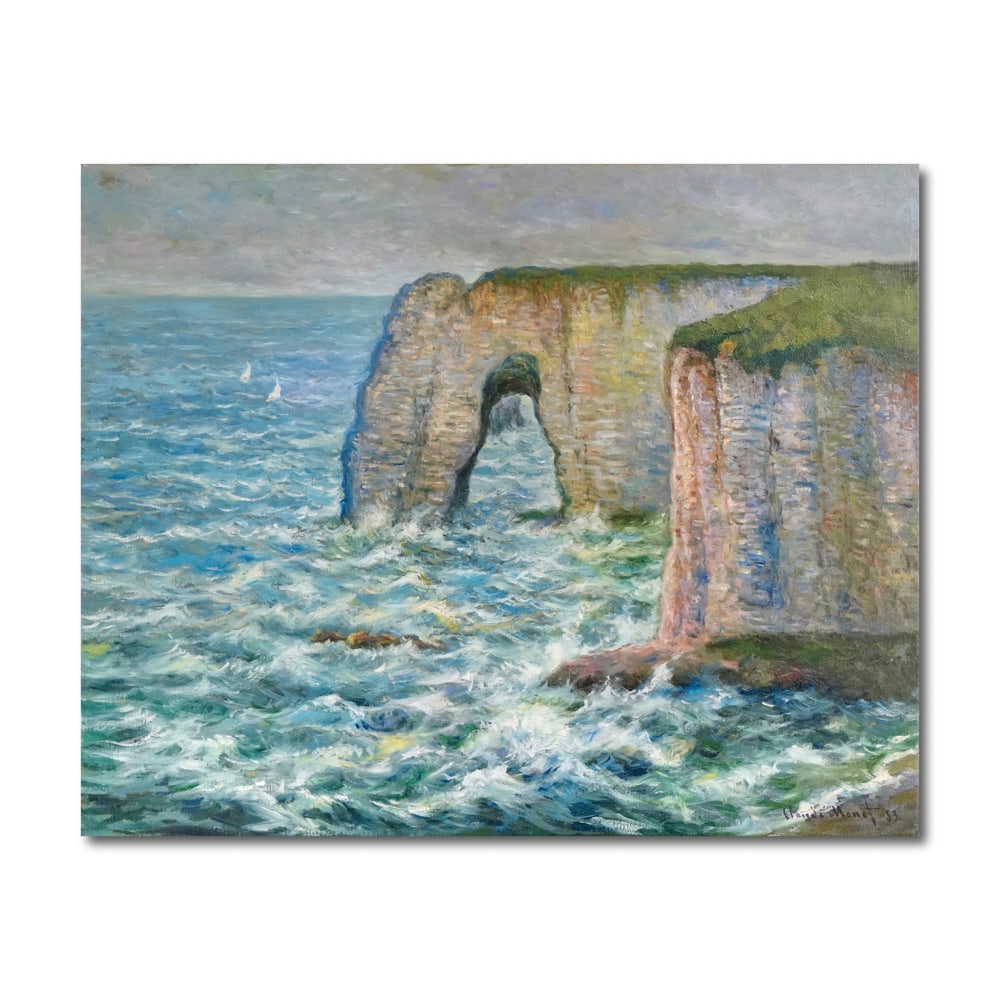 CLAUDE MONET (1840-1926), OIL ON CANVAS: Signed (lower right) Image Dimensions: 92 x 74 cm (36 1/4 x 29 1/4 in) This painting comes with COA. Claude Monet (1840-1926), one of the founders of French Impressionism, is renowned for his innovati