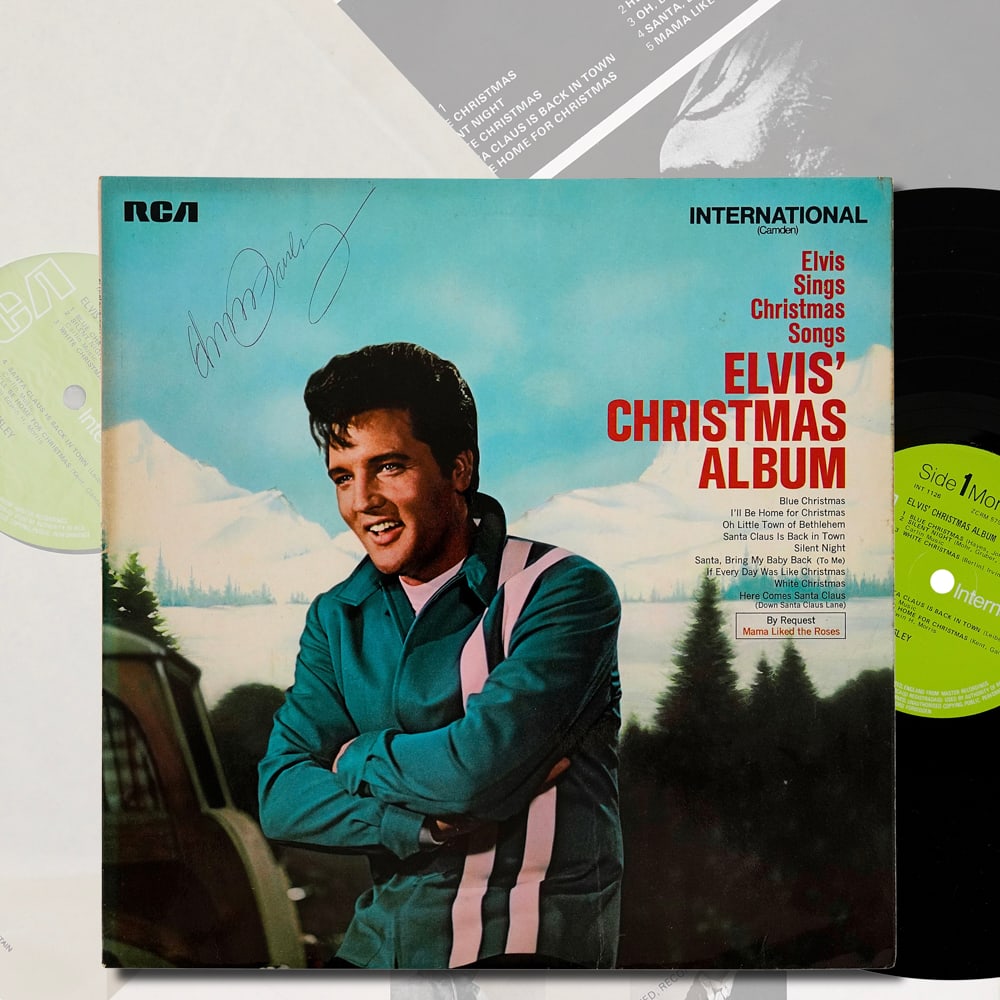 ELVIS PRESLEY SIGNED LP "ELVIS' CHRISTMAS" (1 of 5)