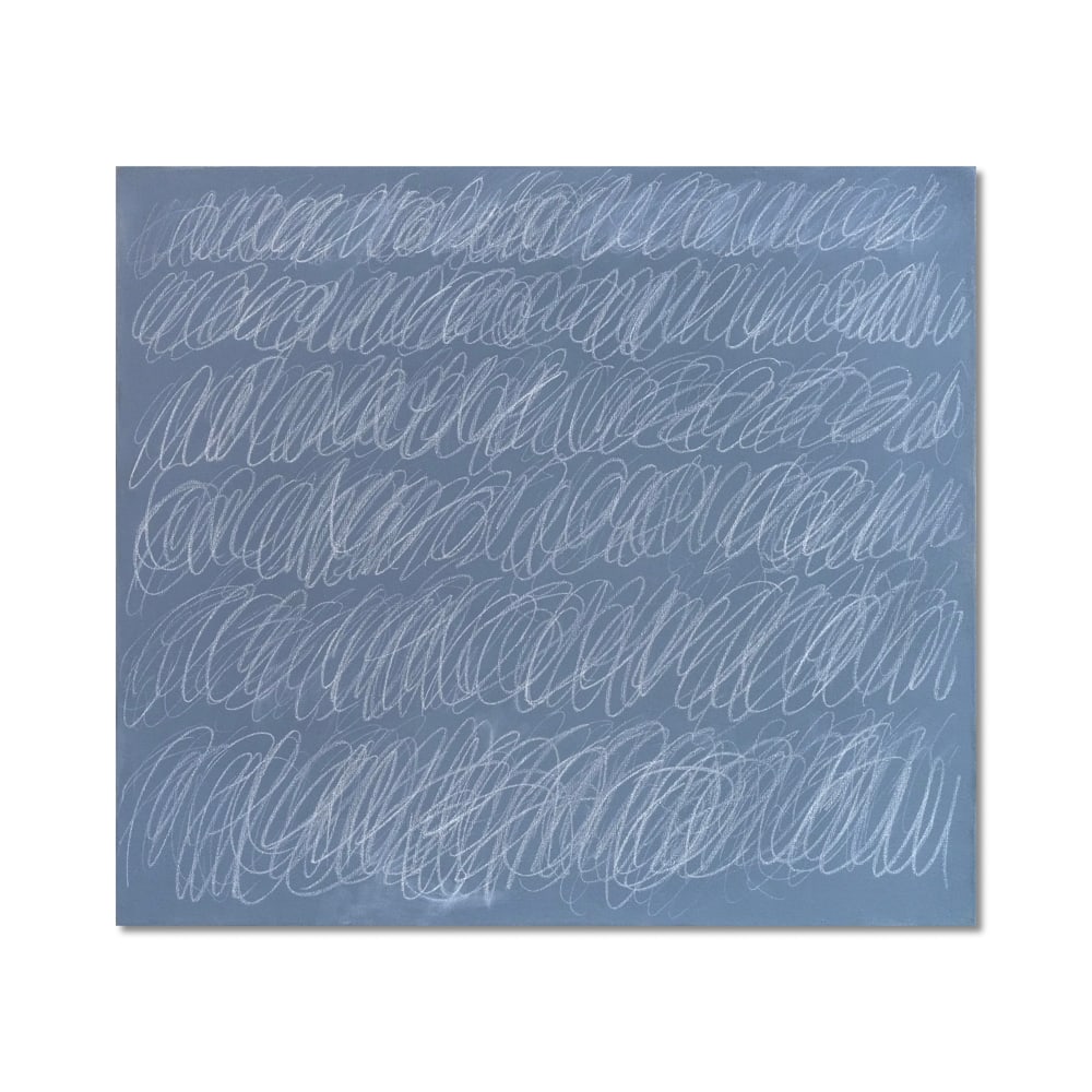 CY TWOMBLY (1928-2011), OIL AND WAX CRAYON ON CANVAS (1 of 2)