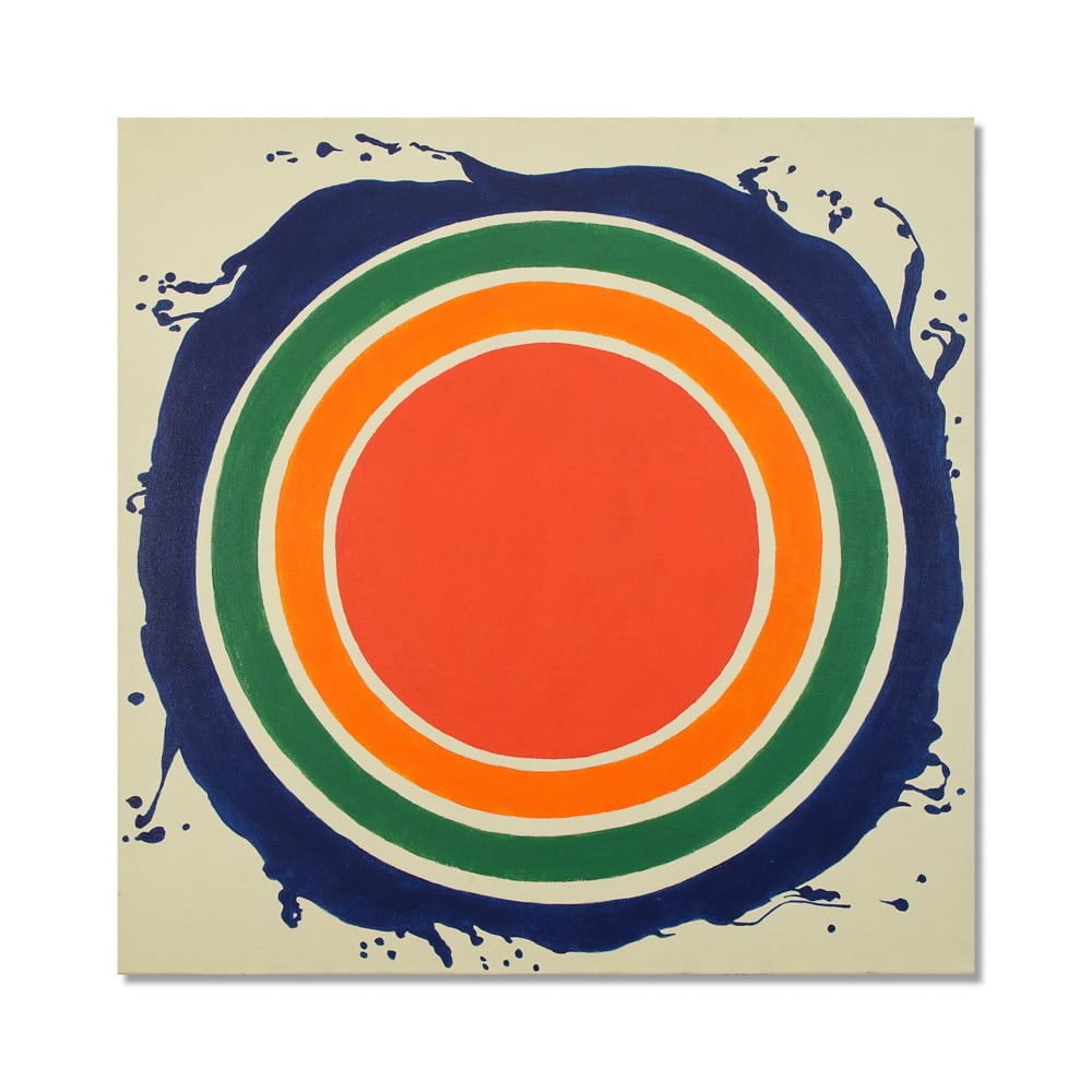 KENNETH NOLAND (1924-2010), ACRYLIC ON CANVAS (1 of 2)