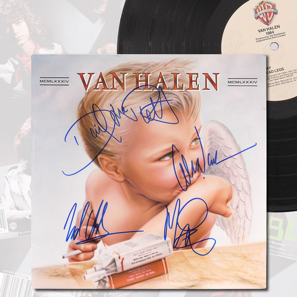 VAN HALEN FULLY SIGNED "1984" VINYL RECORD, 1984 (1 of 6)
