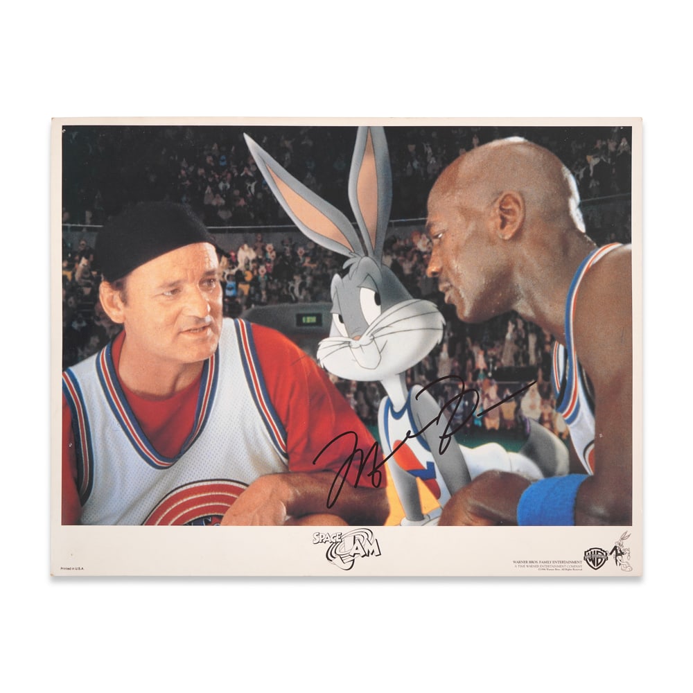 MICHAEL JORDAN SIGNED "SPACE JAM" PRODUCTION STILL (1 of 1)