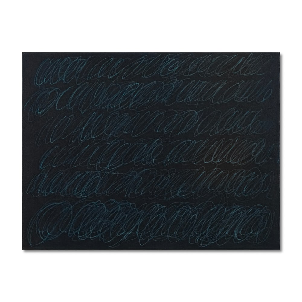 CY TWOMBLY (1928-2011), OIL BASED HOUSE PAINT AND WAX CRAYON ON CANVAS (1 of 2)