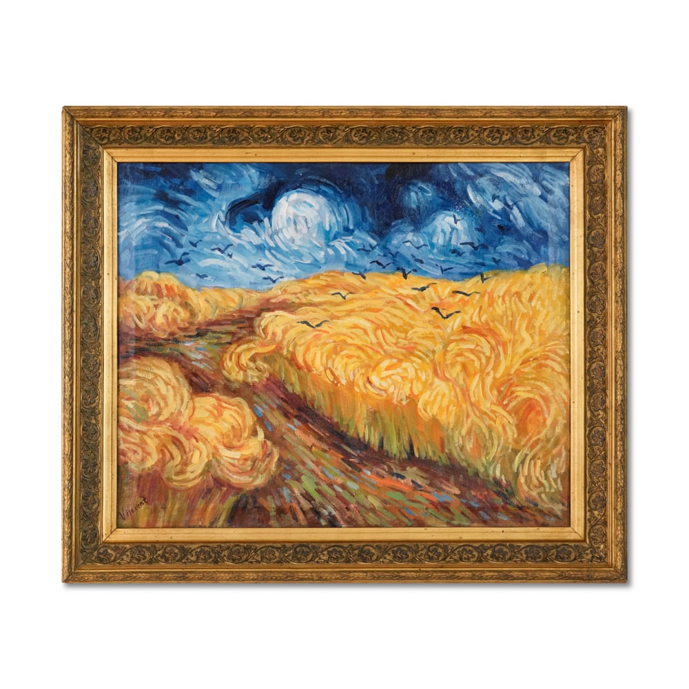 VINCENT VAN GOGH (1853-1890), OIL ON CANVAS: Signed (lower left) Image Size (excluding frame): 55 x 44.5 cm (21 3/4 x 17 1/2 in) Framed dimensions: 67 x 56 cm (26 3/8 x 22 in) This painting comes with COA. Vincent van Gogh (1853-1890) remains on