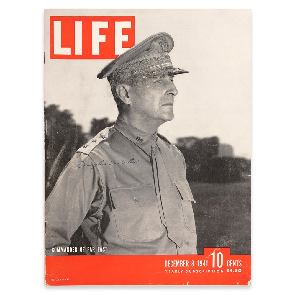 DOUGLAS MACARTHUR SIGNED LIFE MAGAZINE (1 of 3)