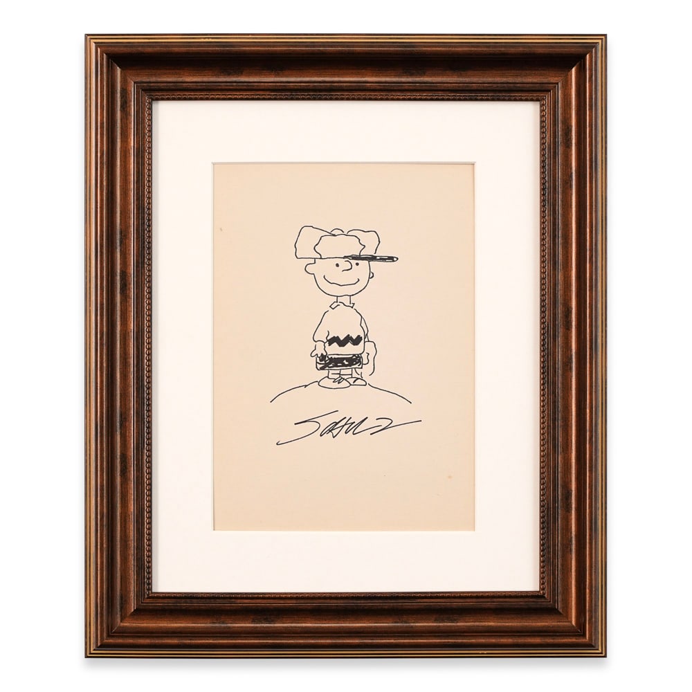 CHARLES M. SCHULZ DRAWN AND SIGNED SKETCH (1 of 1)