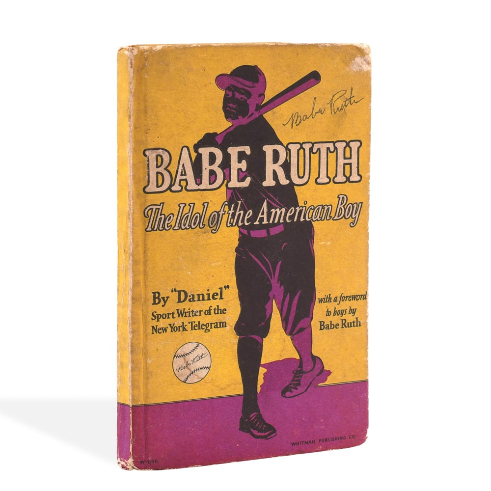 BABE RUTH SIGNED "BABE RUTH: THE IDOL OF THE AMERICAN BOY" BOOK (1 of 4)