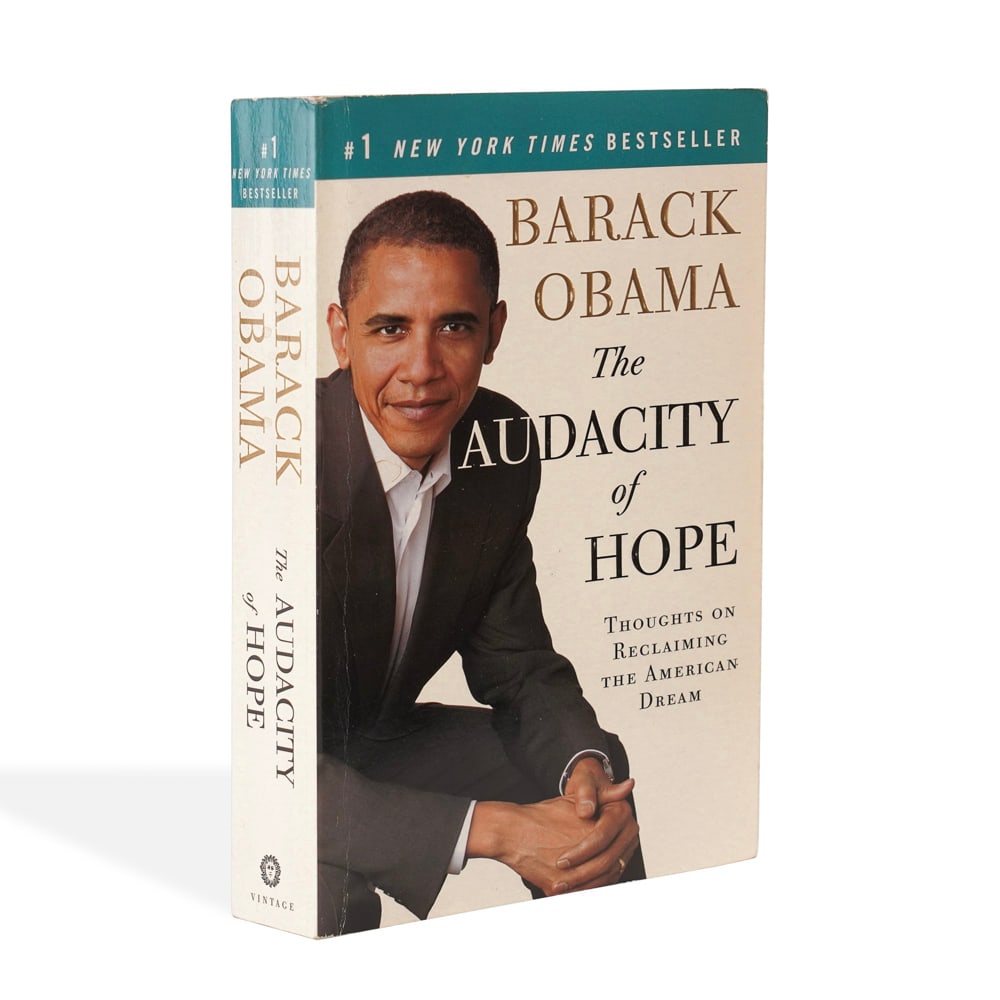 BARACK OBAMA SIGNED "THE AUDACITY OF HOPE" FIRST VINTAGE BOOKS PAPERBACK EDITION (2008) (1 of 5)