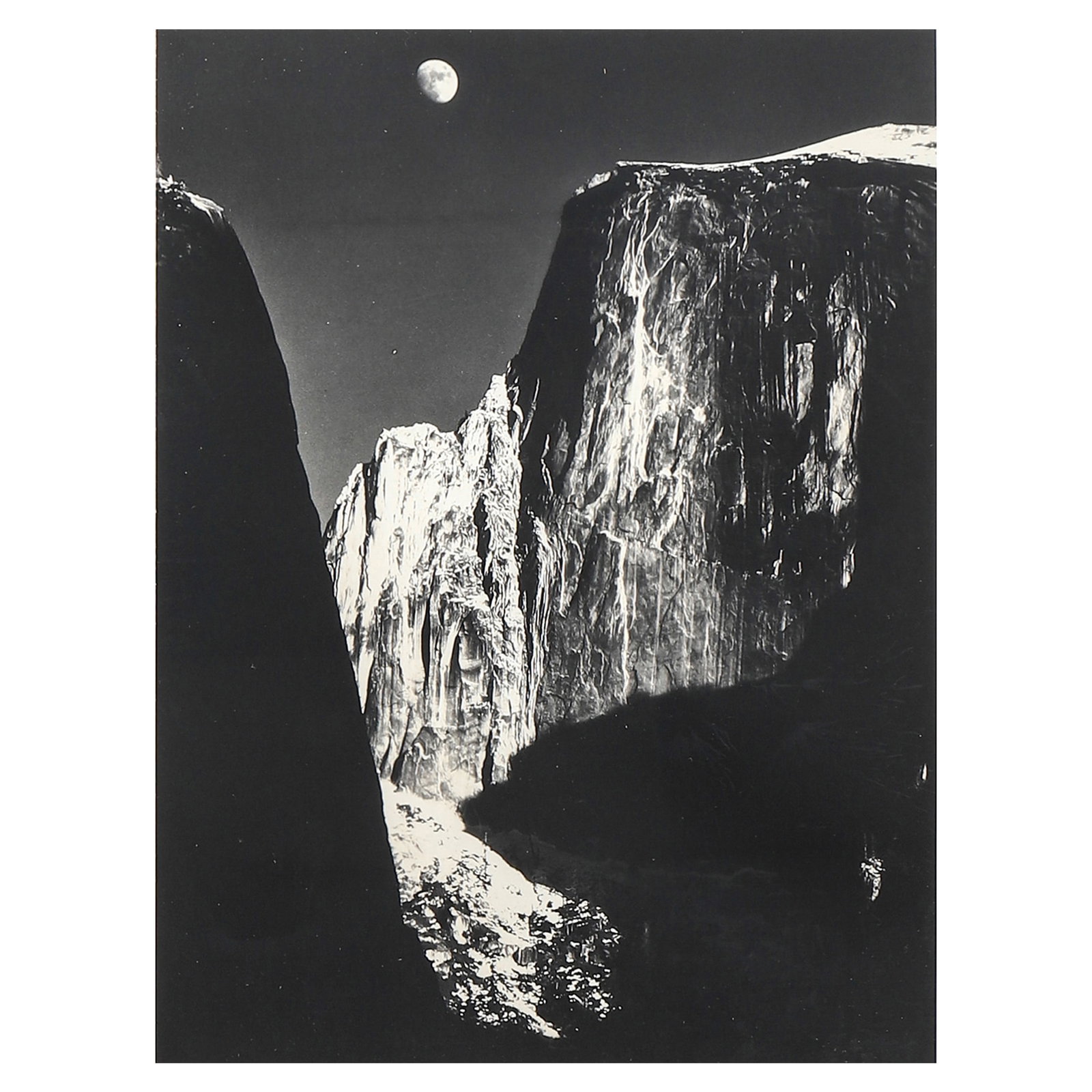 ANSEL ADAMS (1902–1984)Moon and Half Dome, Yosemite National Park, California (1 of 3)
