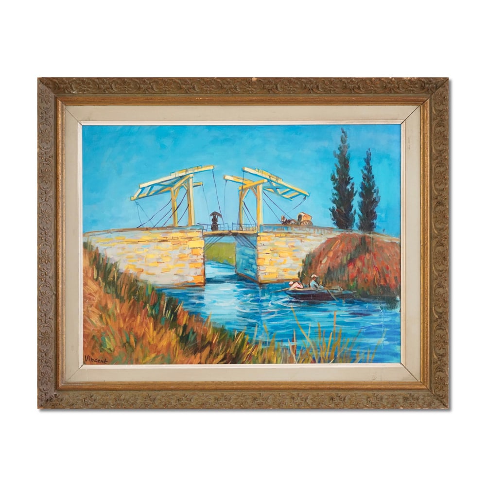 VINCENT VAN GOGH (1853-1890), OIL ON CANVAS: Image Dimensions: 60 x 45.5 cm (23 3/4 x 18 in) Signed (lower left) This painting comes with COA. Vincent van Gogh (1853-1890), a Dutch Post-Impressionist master, is celebrated for his emotionally cha