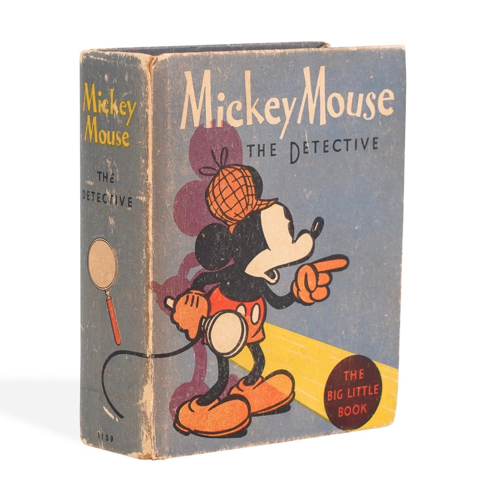WALT DISNEY SIGNED THE BIG LITTLE BOOK - MICKEY MOUSE THE DETECTIVE (1 of 5)