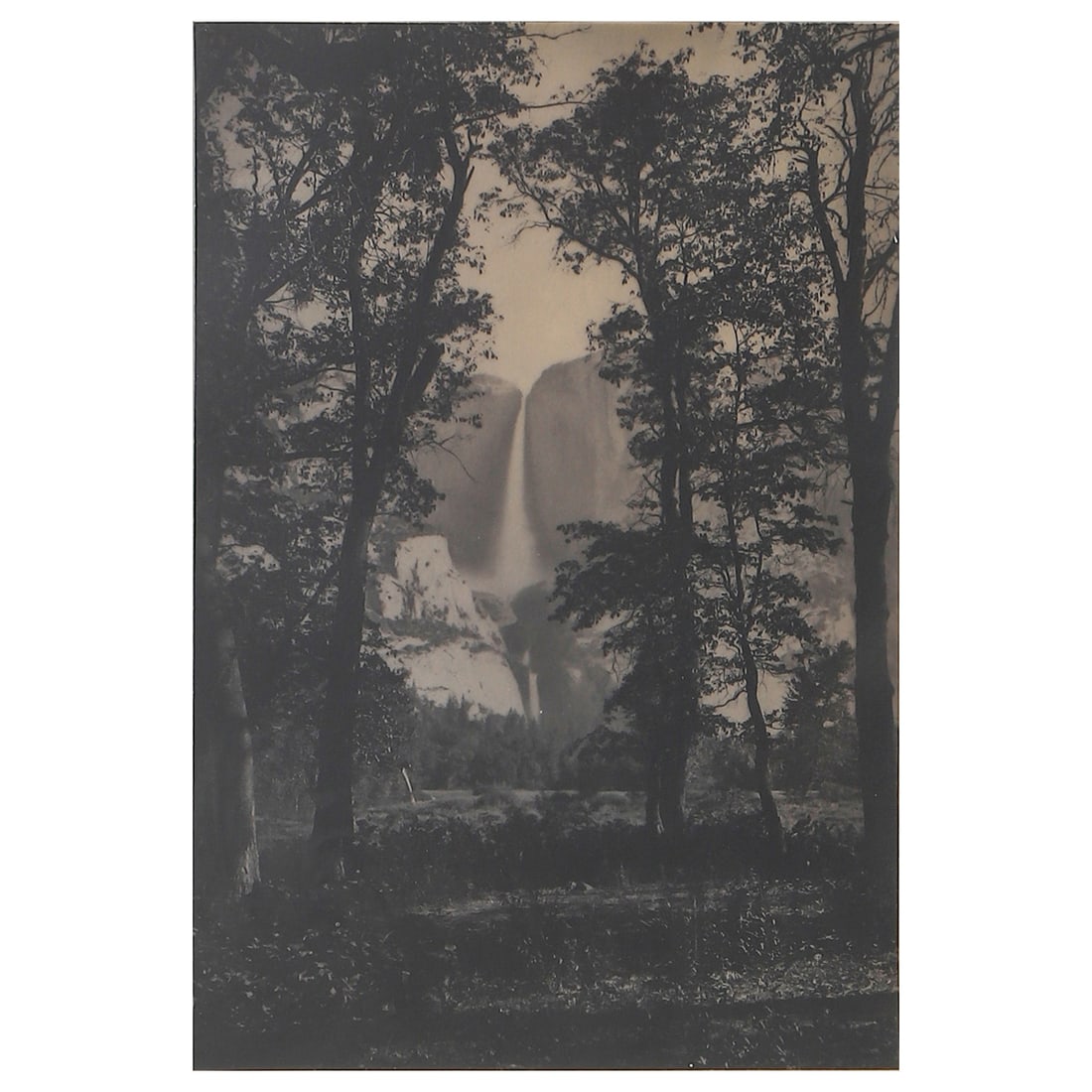 CARLETON E. WATKINS (1829–1916) YOSEMITE FALLS: Artist:CARLETON E. WATKINS Title ISAIAH WEST TABER, YOSEMITE FALLS Material Gelatin silver print, mounted on board Dimensions Photograph 7 15/16 × 11 3/4 in. (20.1 × 29.9 cm); with frame 16 × 23 13