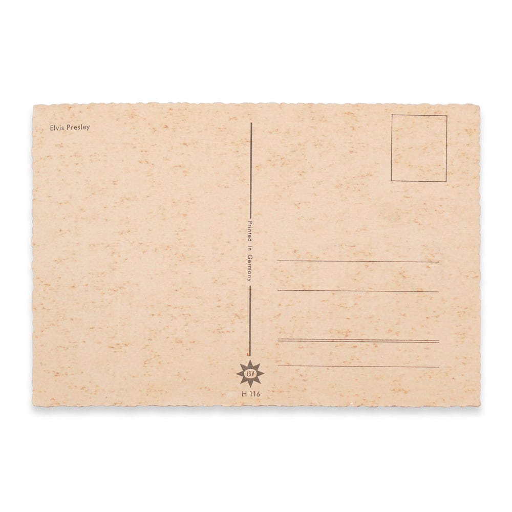 ELVIS PRESLEY SIGNED POSTCARD - 2